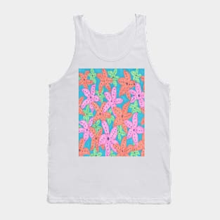 Tropical Starfish Print Tank Top